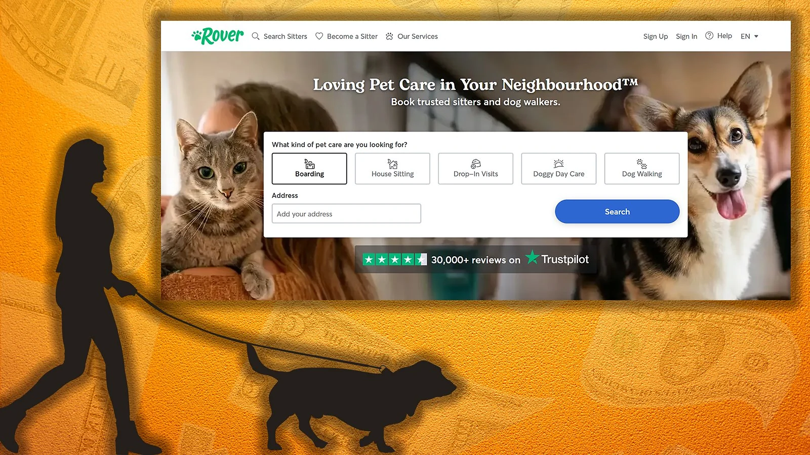 Rover website page