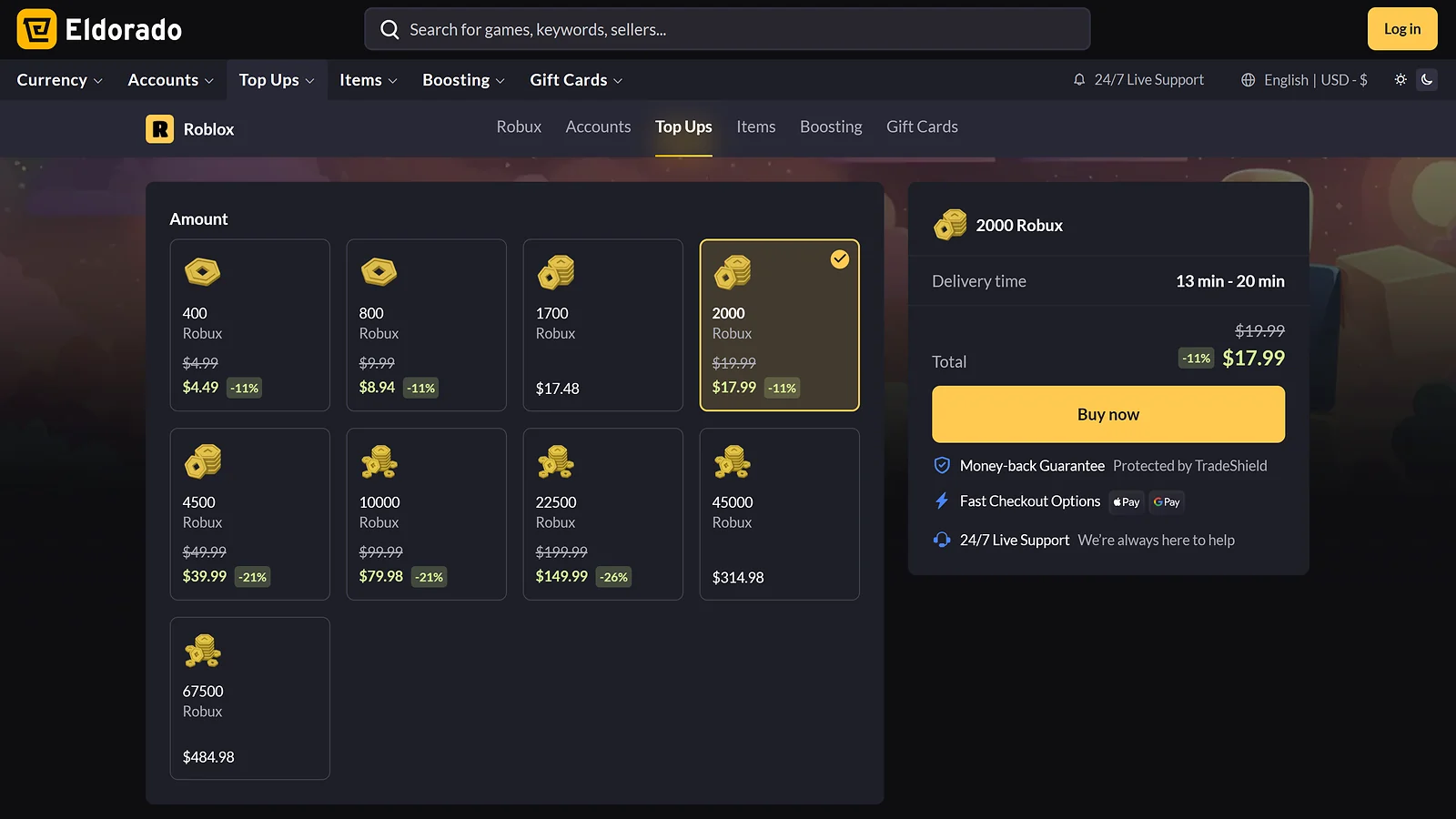 Eldorado.gg - Best High-Volume Robux Marketplace