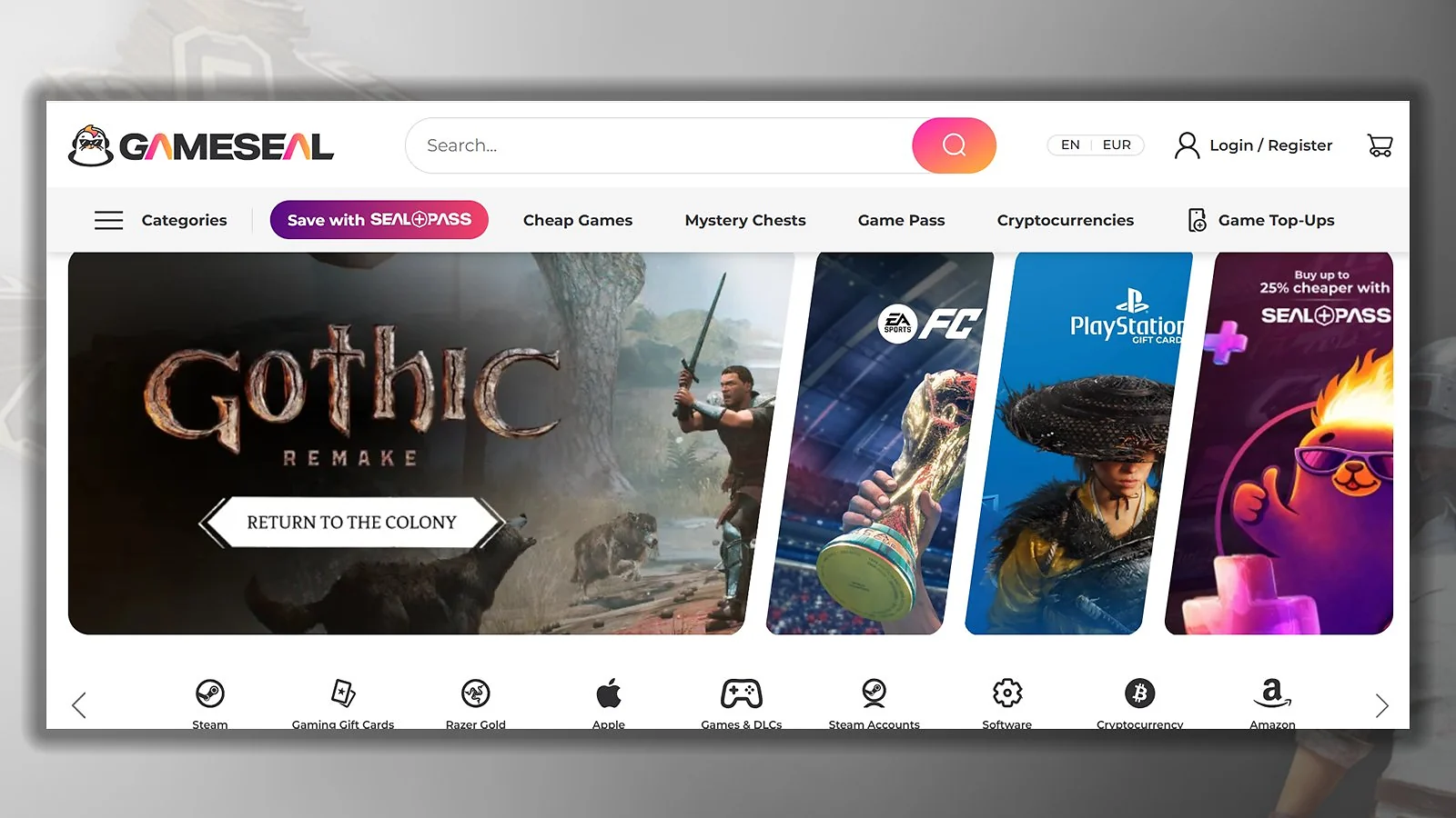 GameSeal: la mejor tienda de UC con el surtido más amplio
