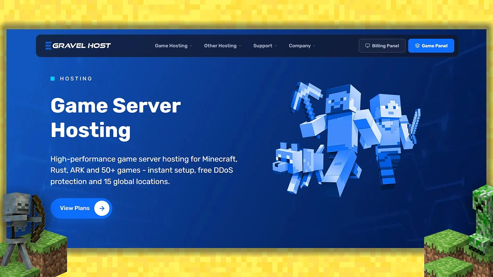 GravelHost - Best Cheap Minecraft Bedrock Server Hosting
