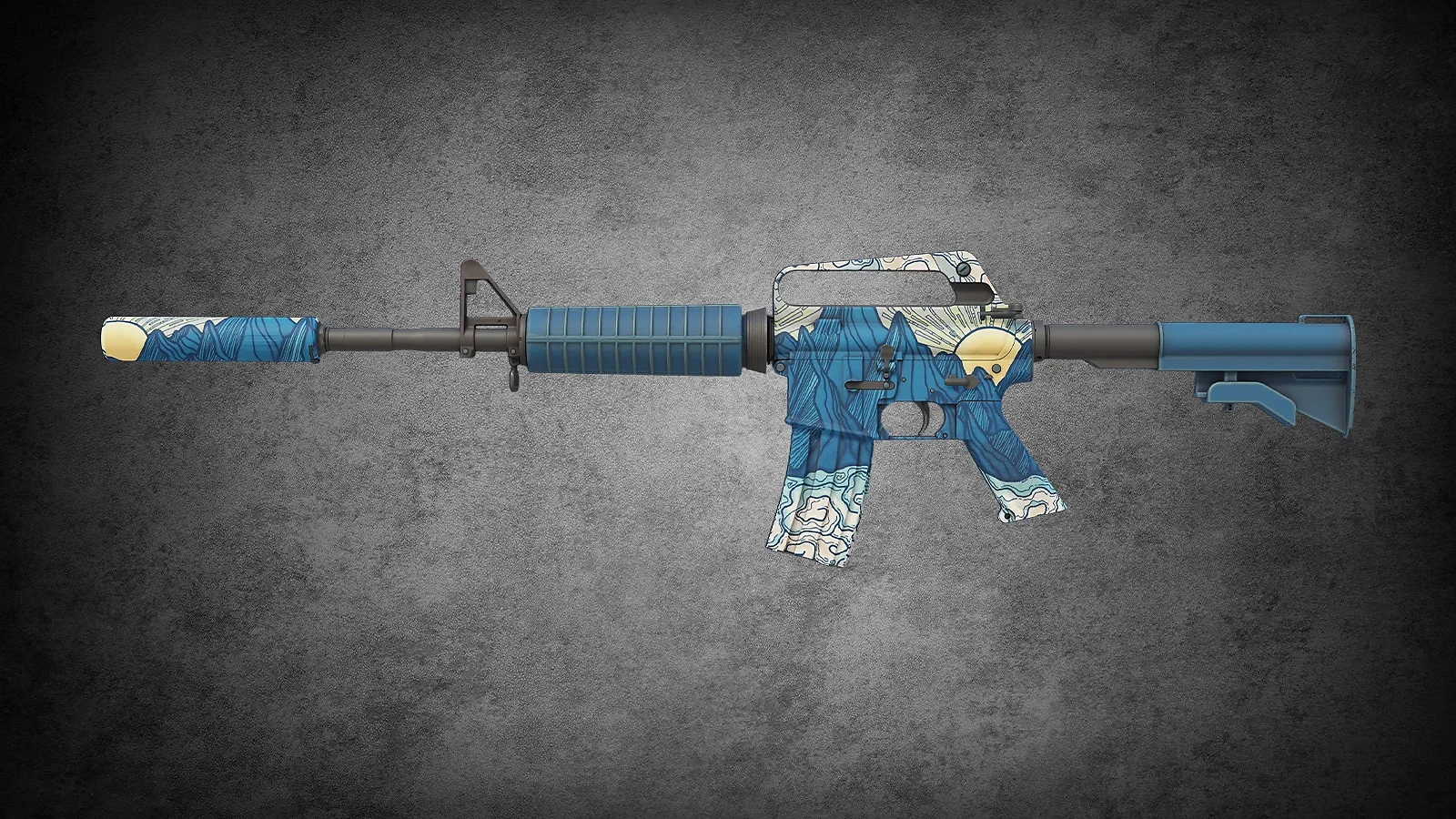 Blue M4A1-S Skin in CS2 - Solitude