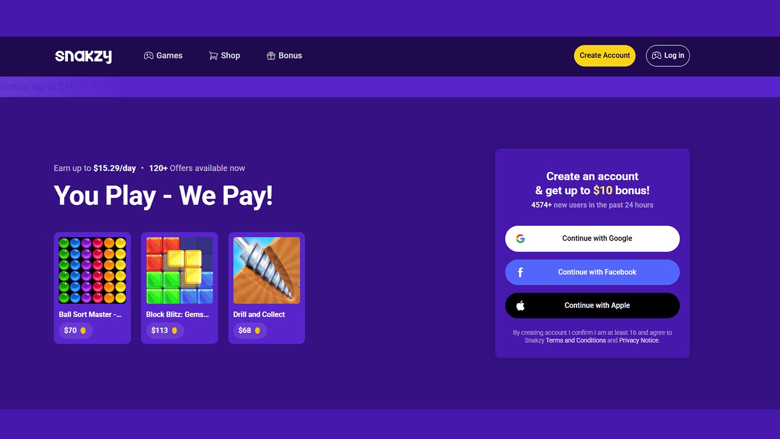 snakzy website