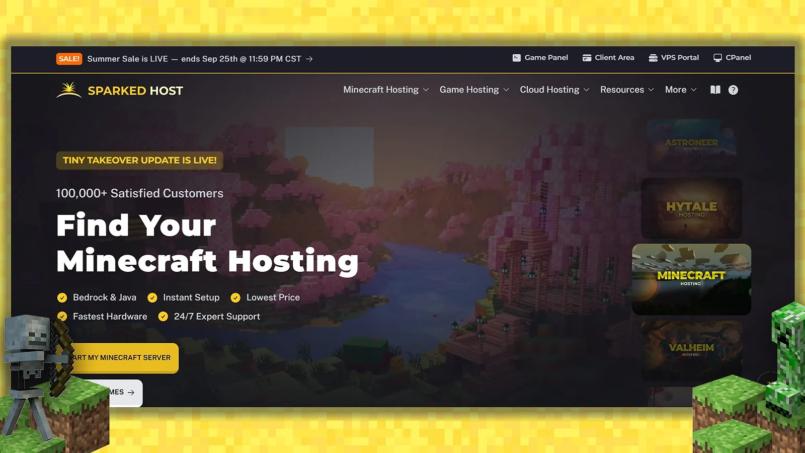 SparkedHost - Best Minecraft Bedrock Hosting Hardware Path