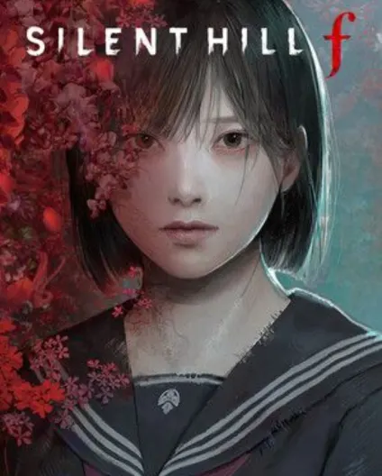SILENT HILL f official cover art featuring the fog covered town of Ebisugaoka
