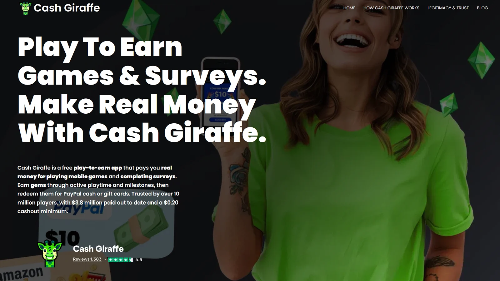 La aplicación Cash Giraffe en Google Play
