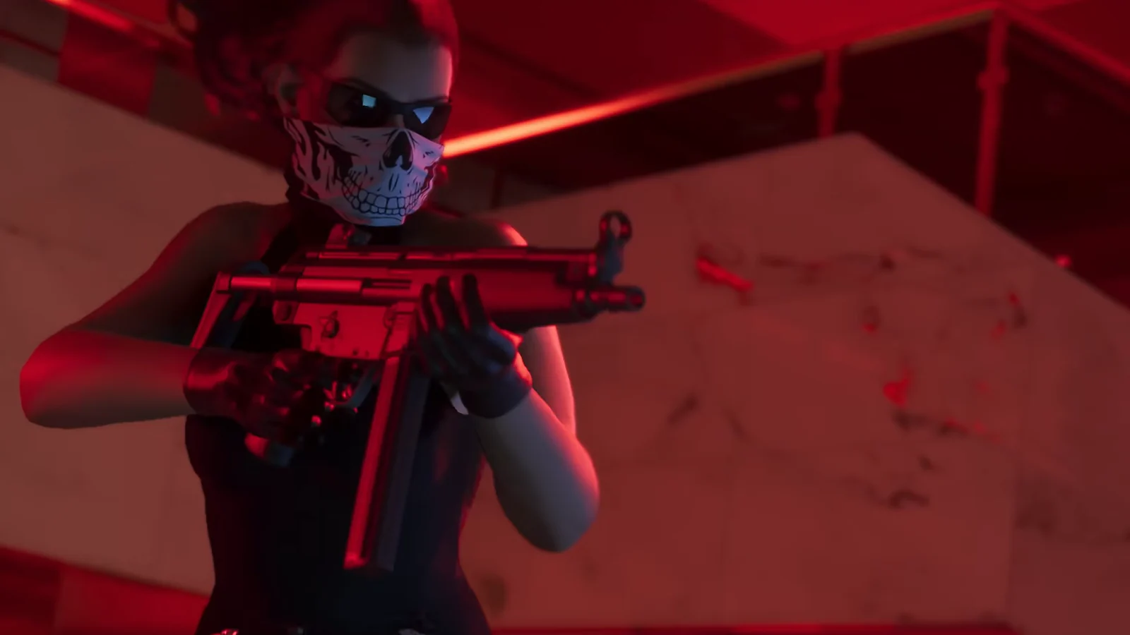woman with a gun