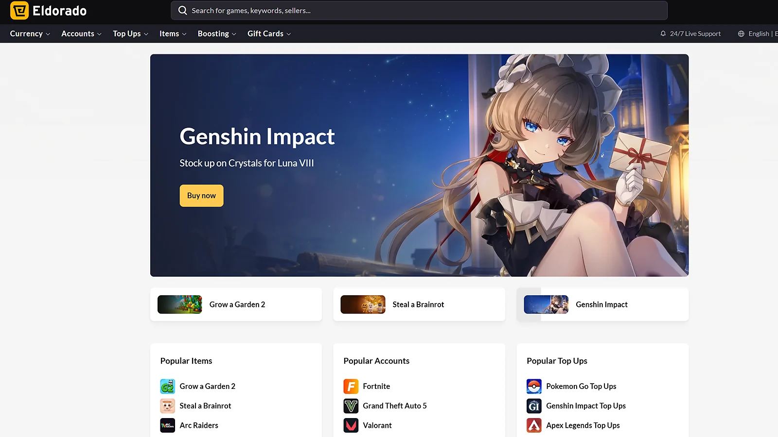 Eldorado main page
