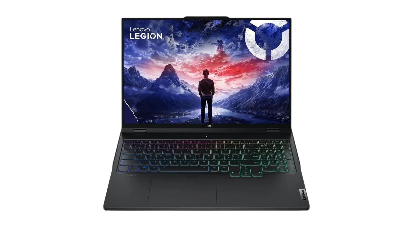 Lenovo Legion Pro 7i Gen 9 open front view showing gaming display and RGB backlit keyboard