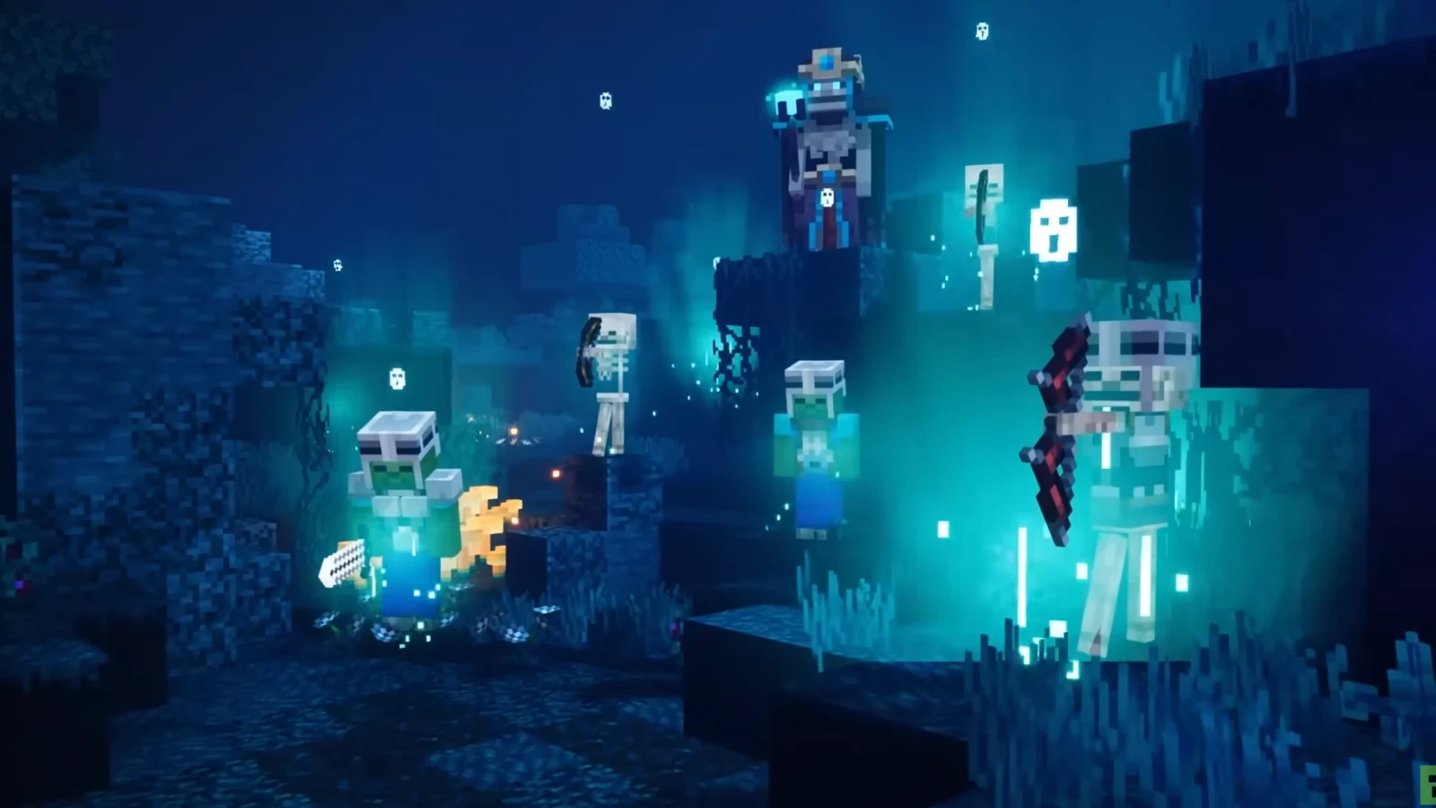 Minecraft Dungeons Ultimate Edition action battle scene