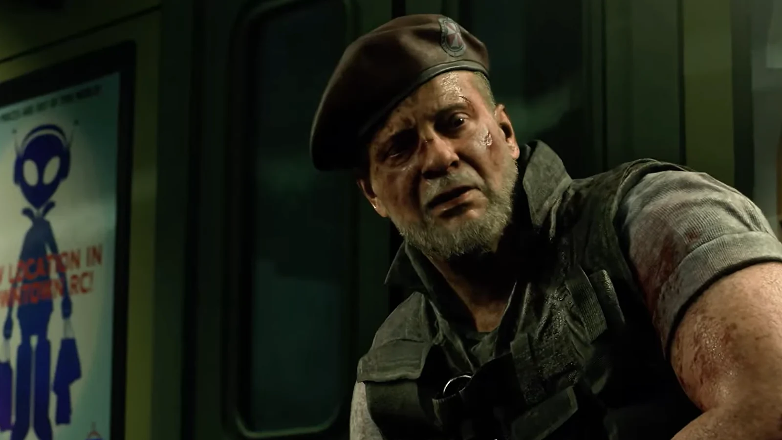 A soldier caught in Resident Evil 3's Raccoon City outbreak