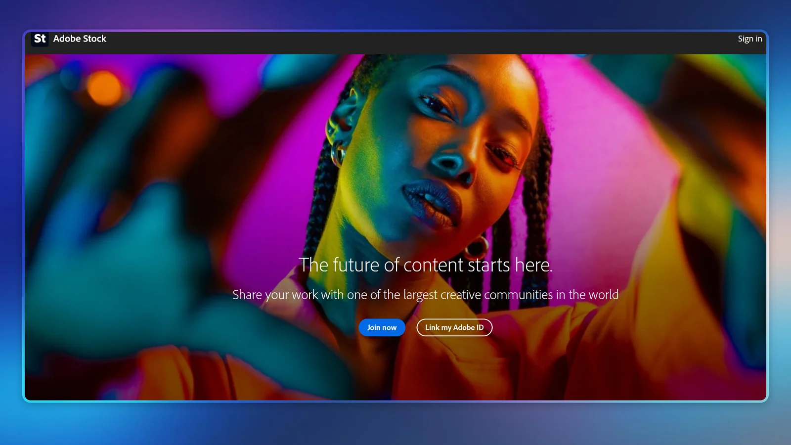 Adobe Stock website