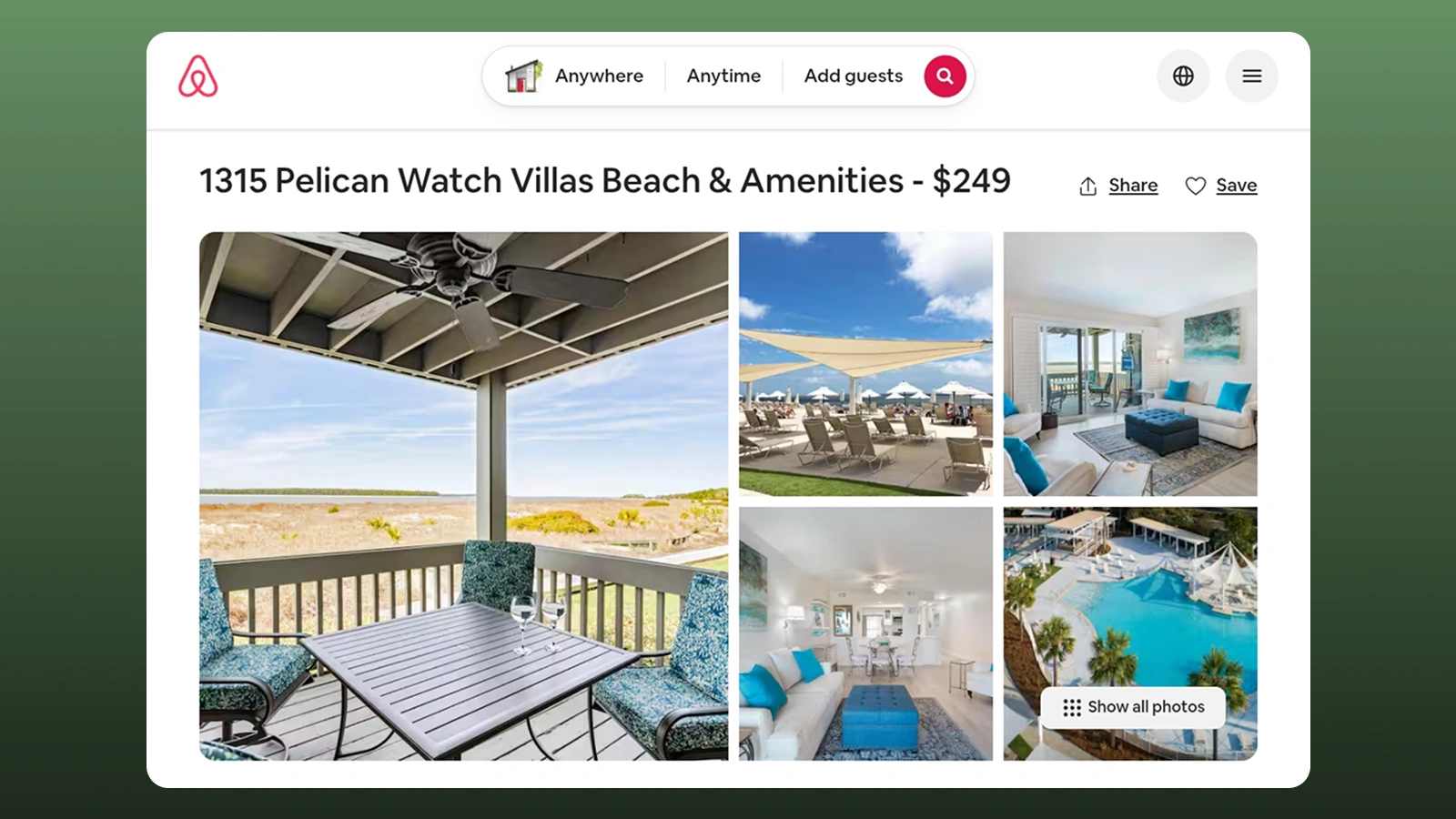 airbnb website