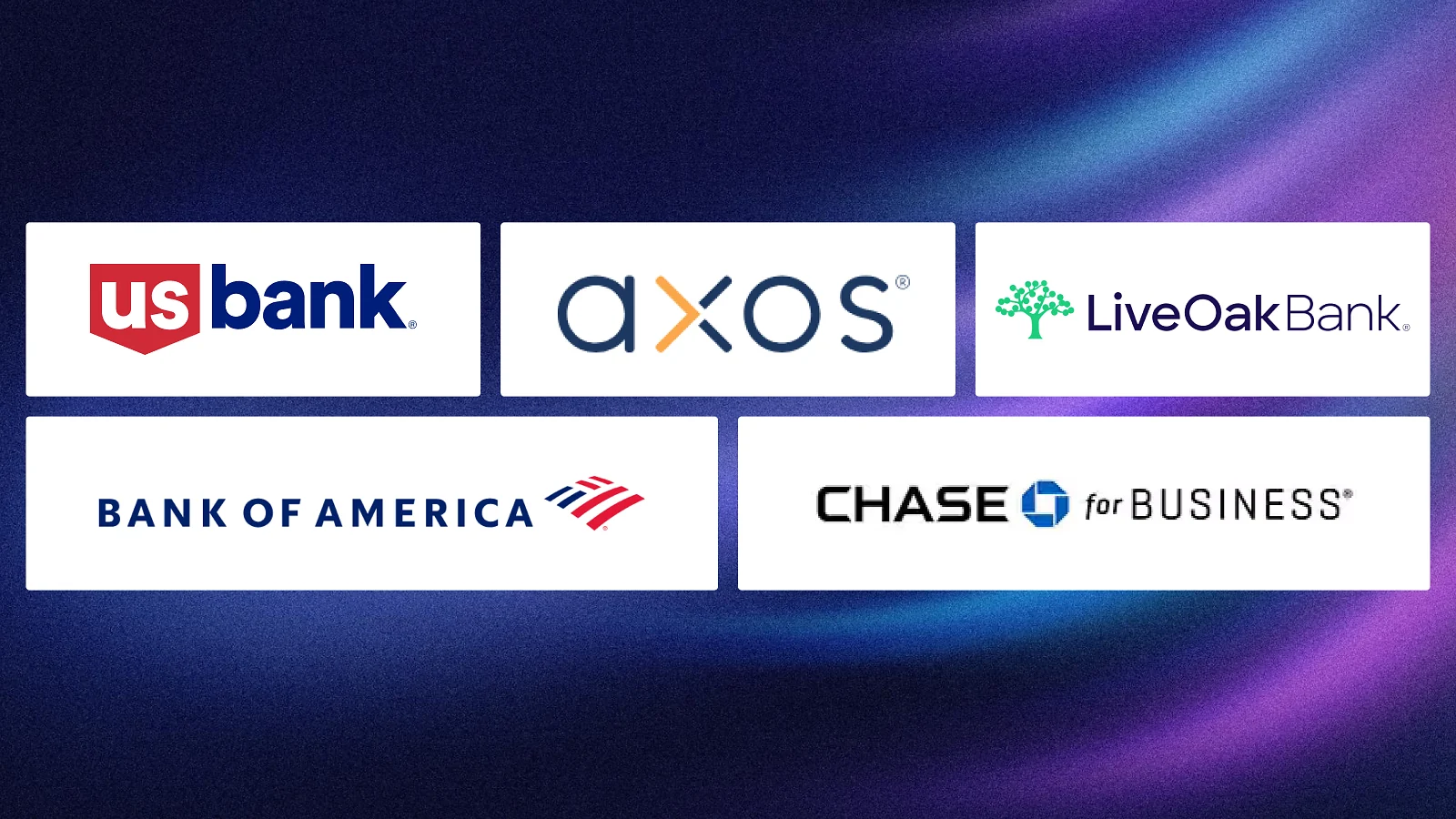 Logos on the colorful background