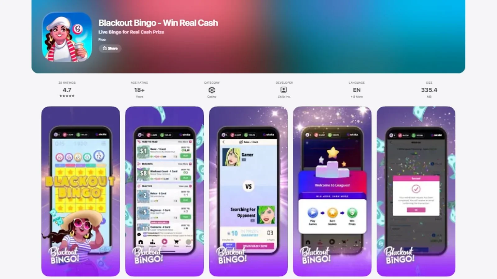Blackout Bingo - Best Fast-Paced Bingo Game for Cash