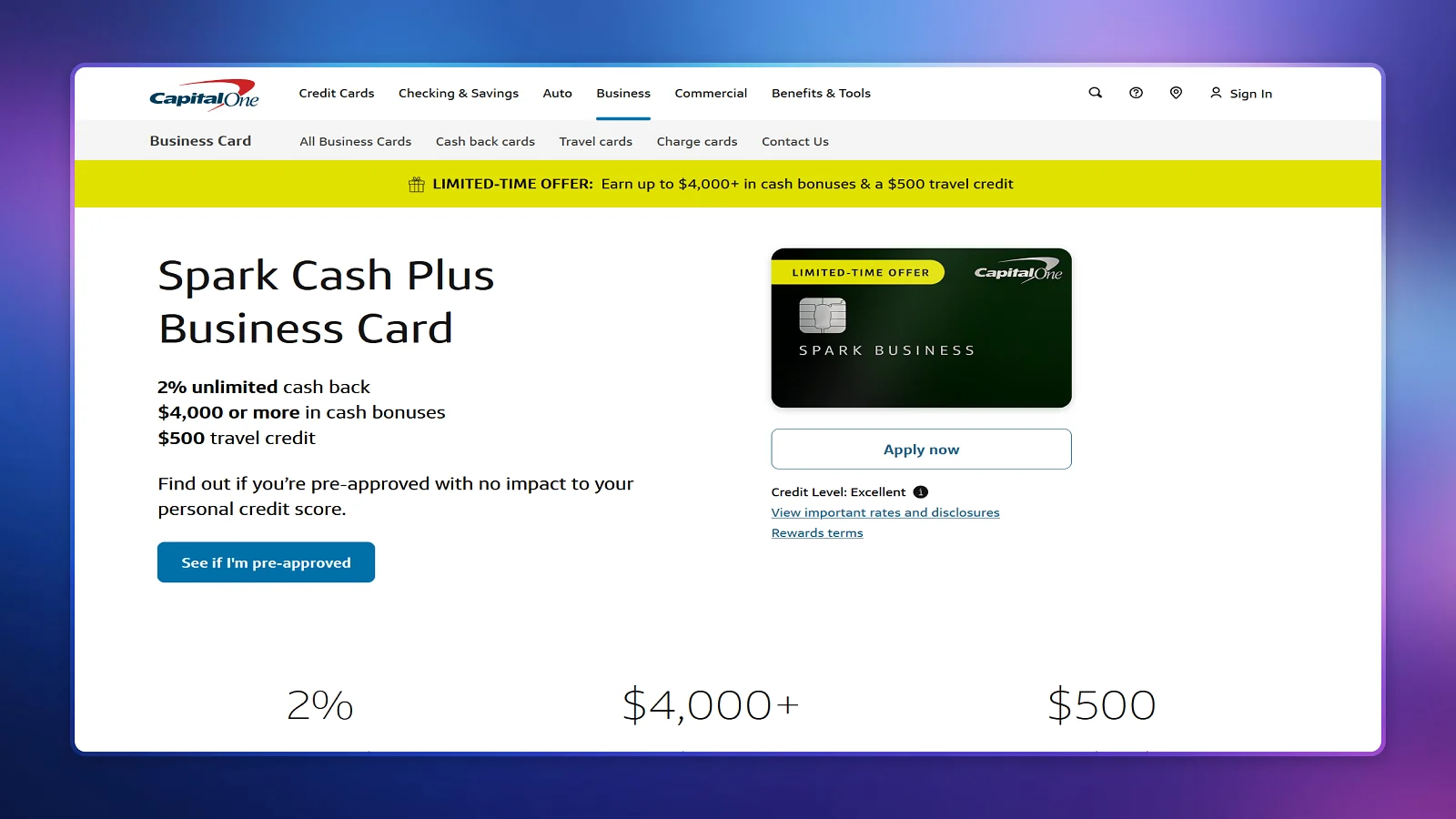 Capital one webiste