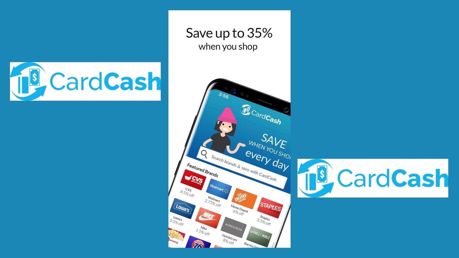 CardCash offer screen showing a cash quote for a gift card