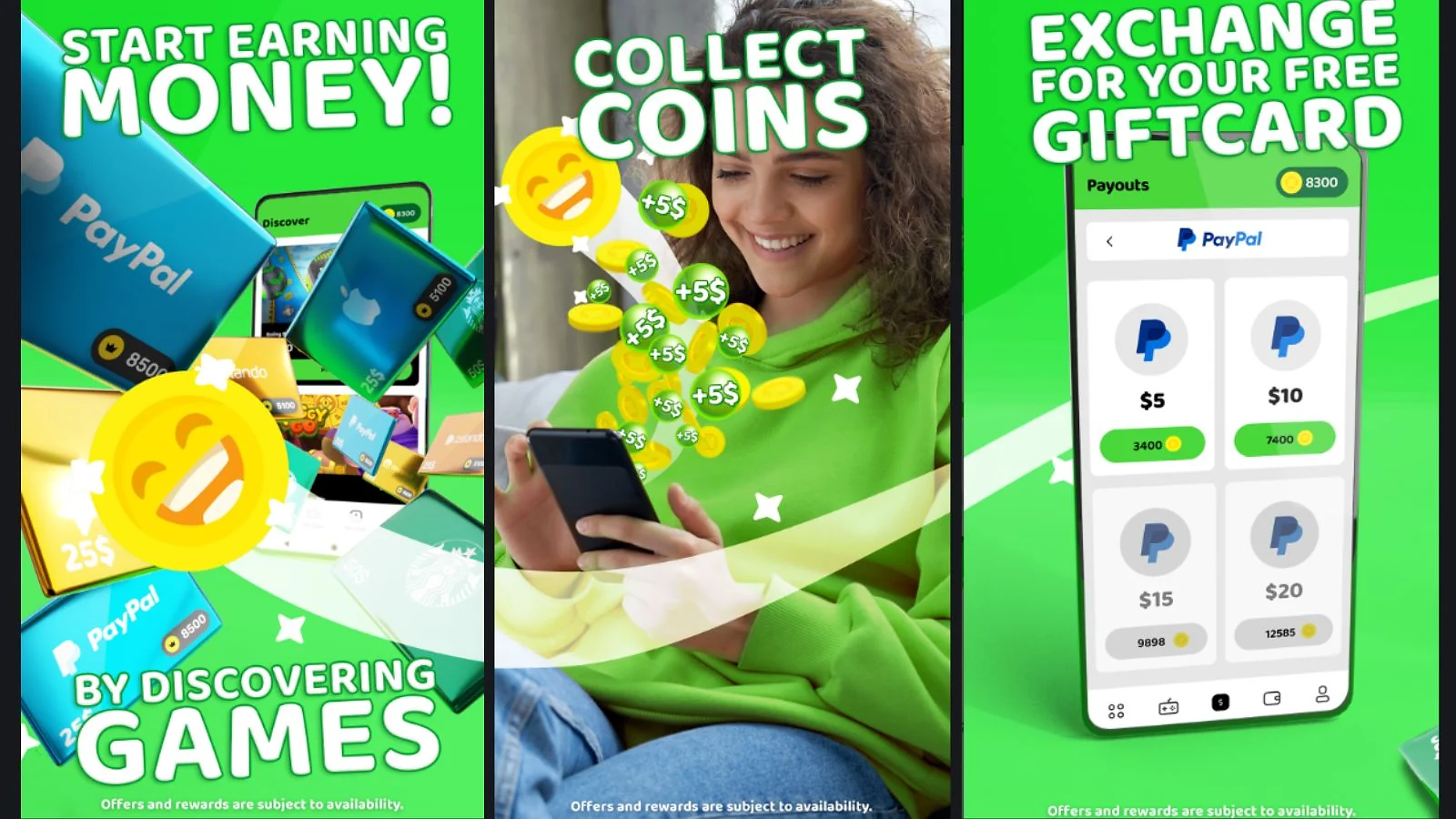 Immagini dell'app “Cash'em All”