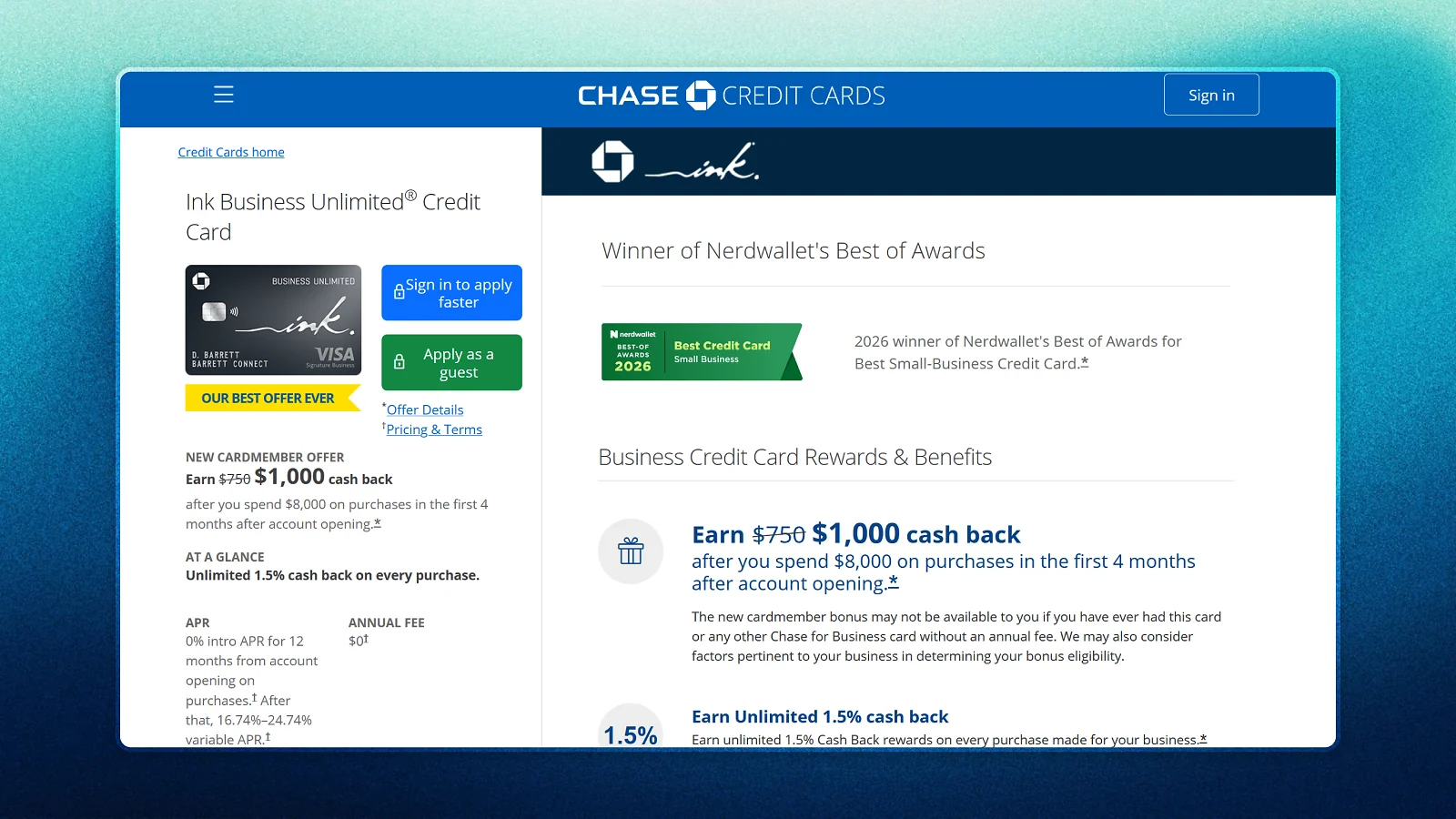 chase website