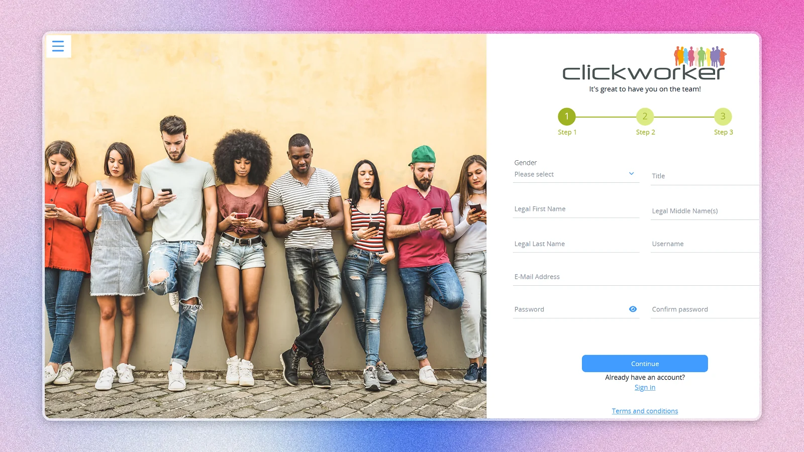Clickworker website