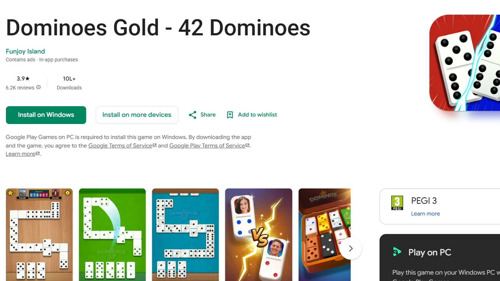 Dominoes Gold – Il classico gioco del domino con vincite in denaro