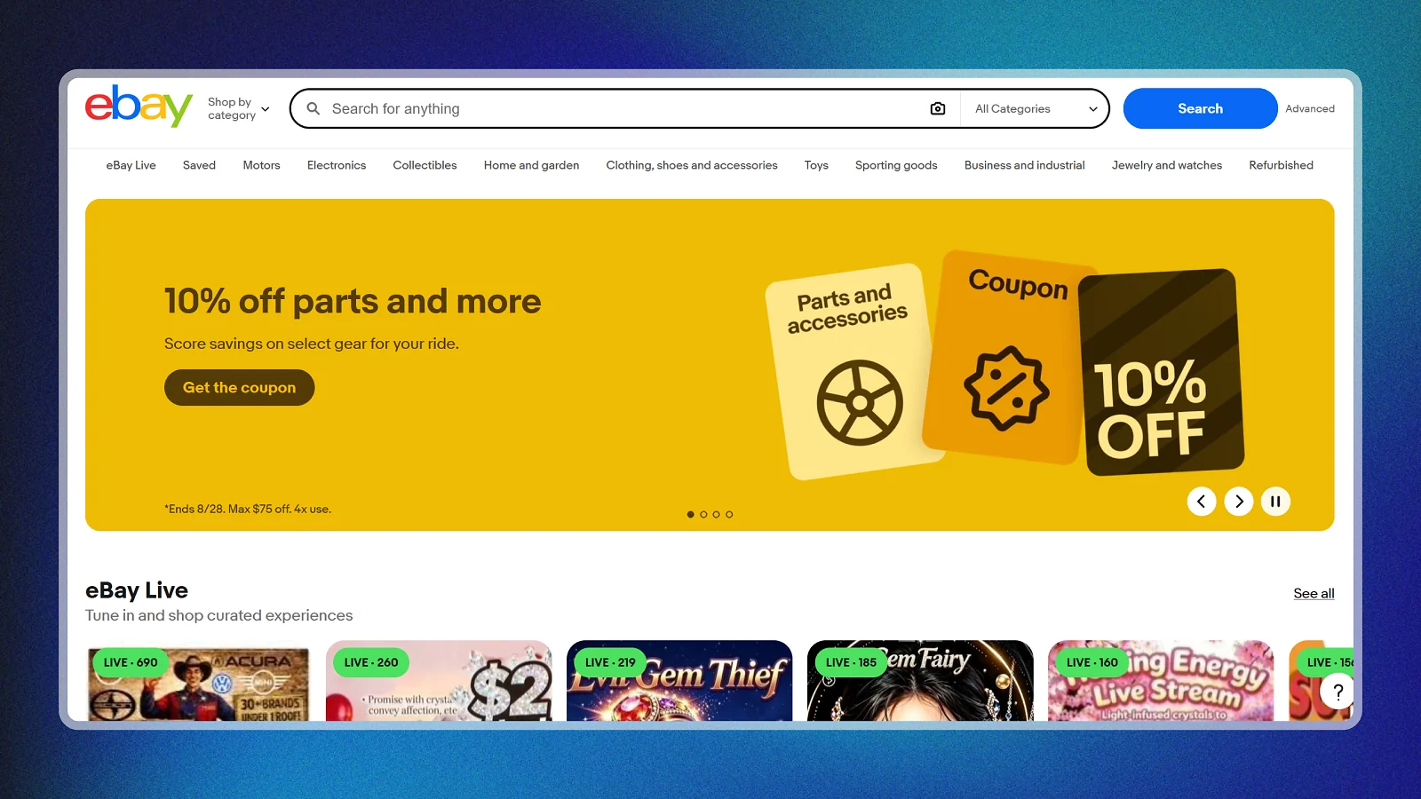 Ebay website