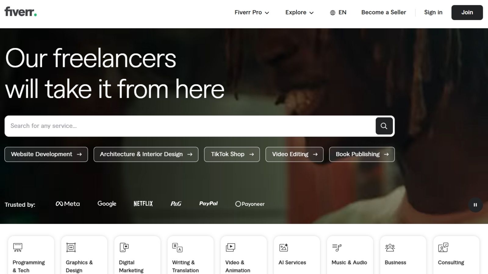 Fiverr website