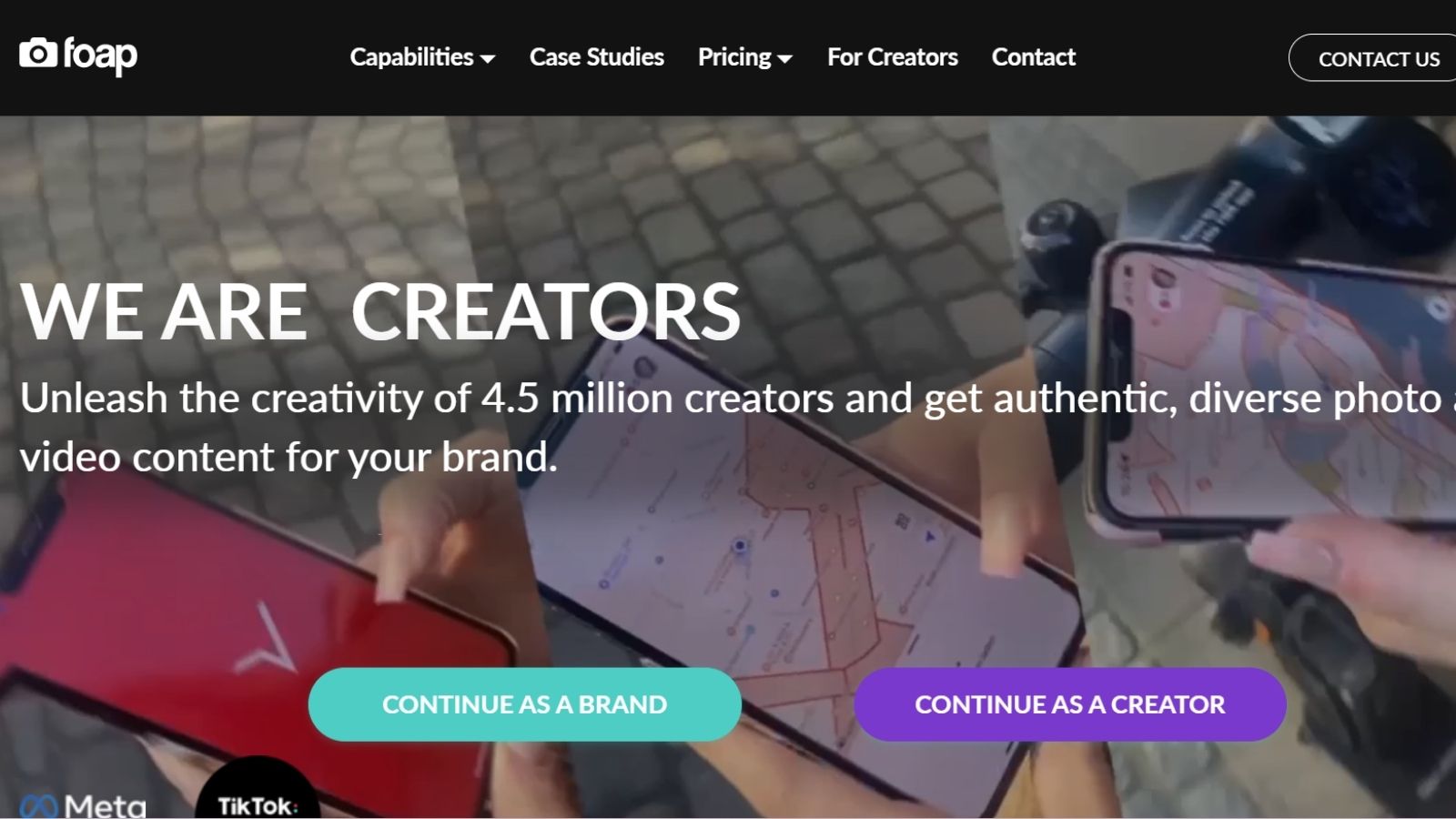 Foap website