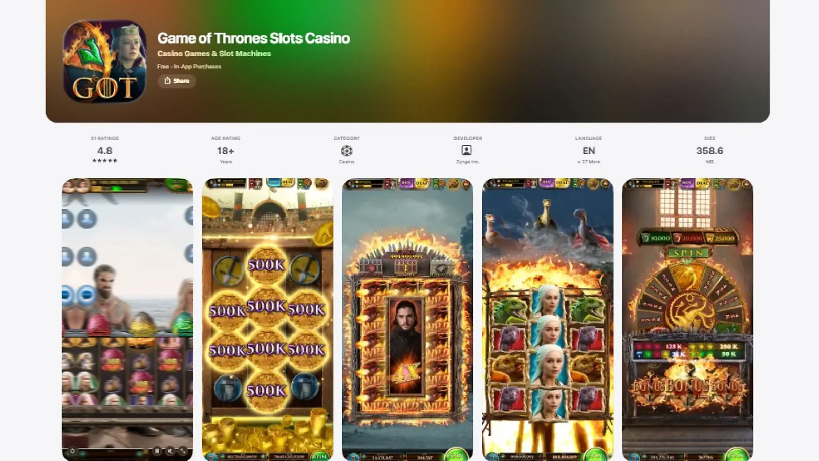 Game of Thrones Slots - Best Themed Slot Game for Casual Earnings