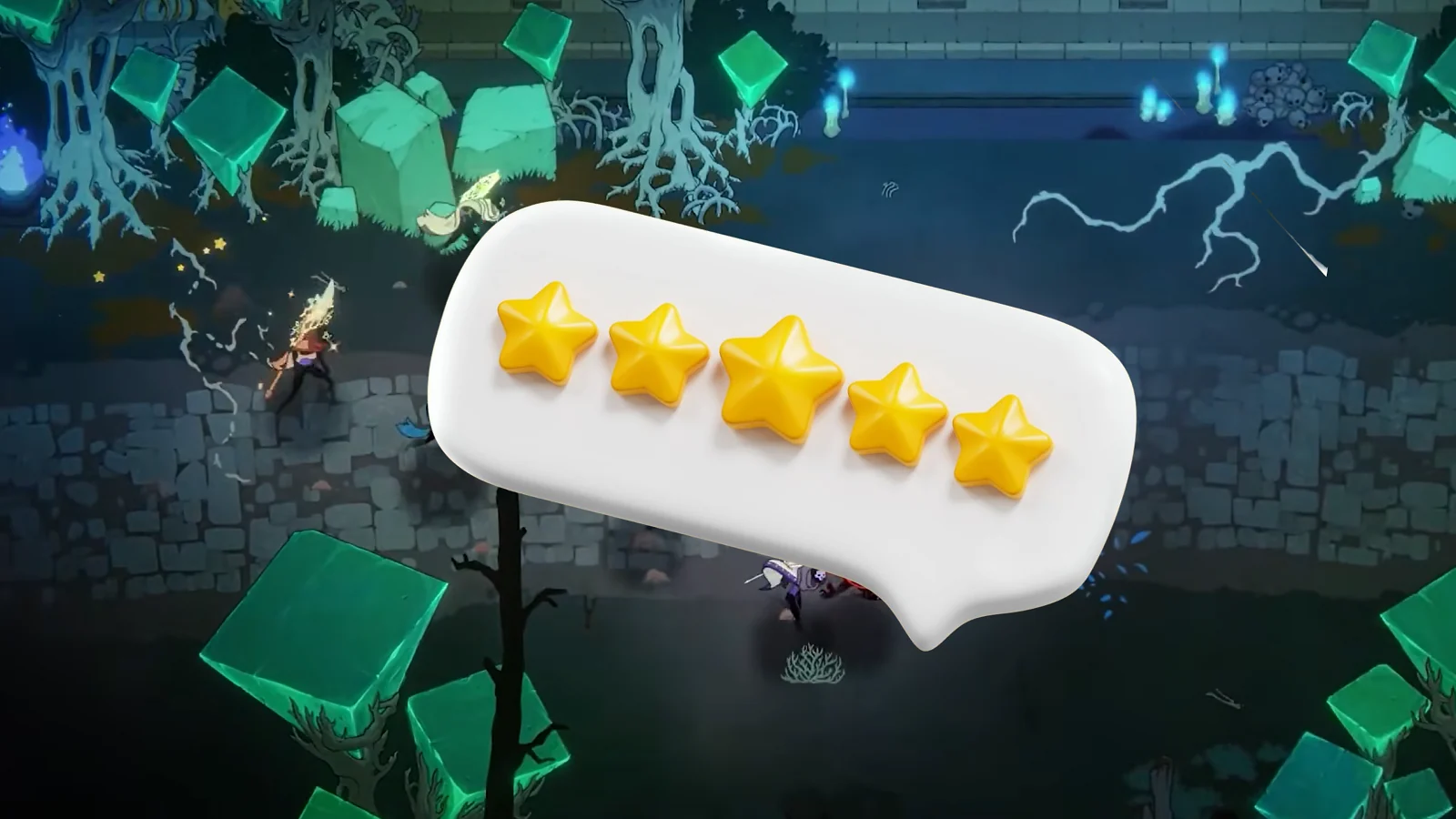 Gameplay and stars graphics