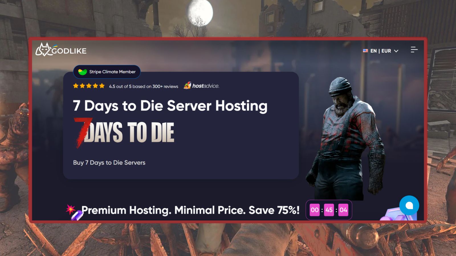 Godlike.Host – Bester 7 Days to Die-Server-Hosting-Anbieter insgesamt