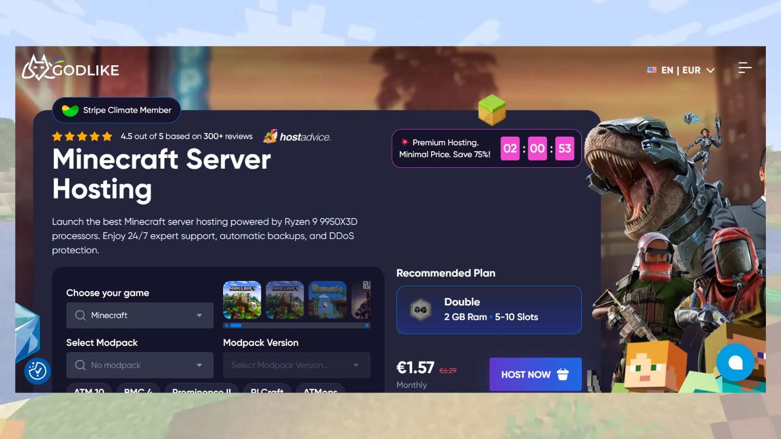 Godlike.Host Overall Minecraft Server Hosting