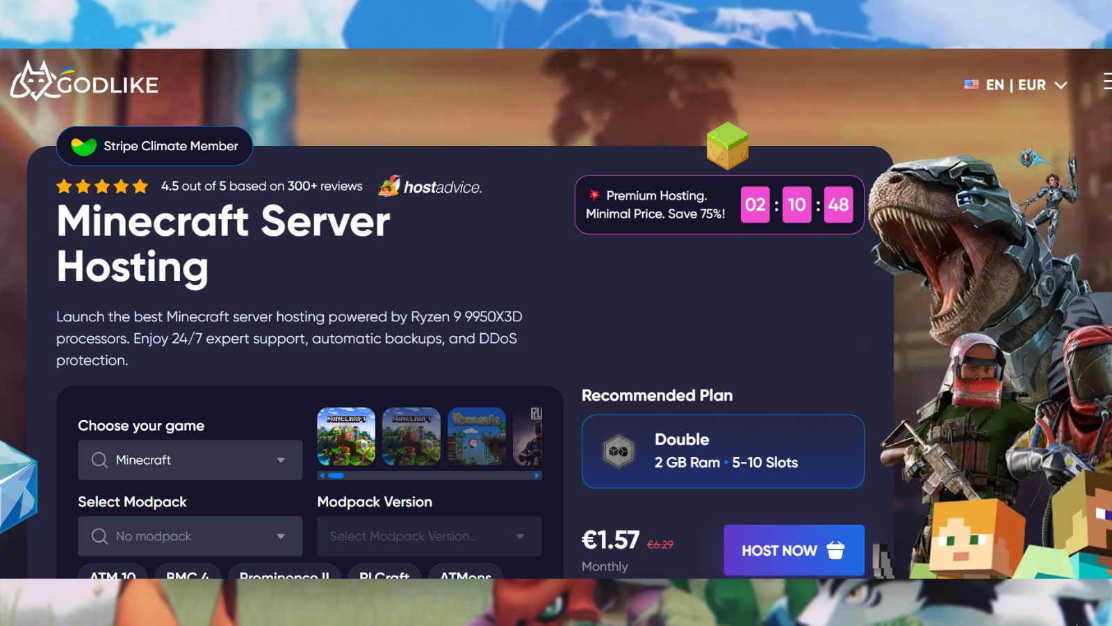 Godlike.Host — Best Overall Palworld Server Hosting