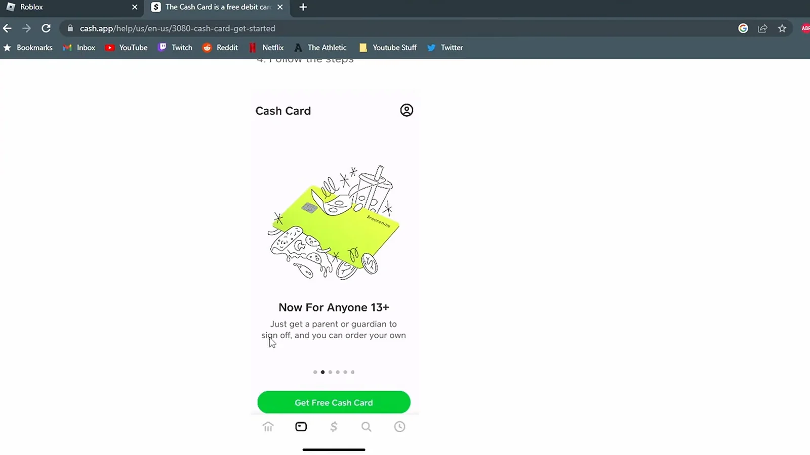 Robux - Cash App card