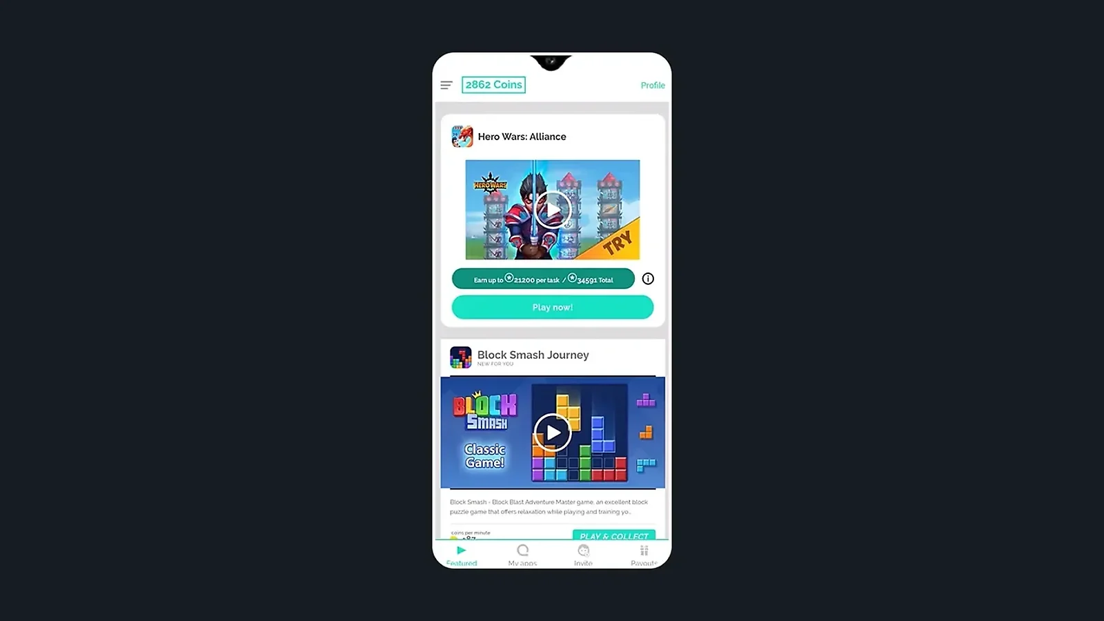 Aplicação Freecash