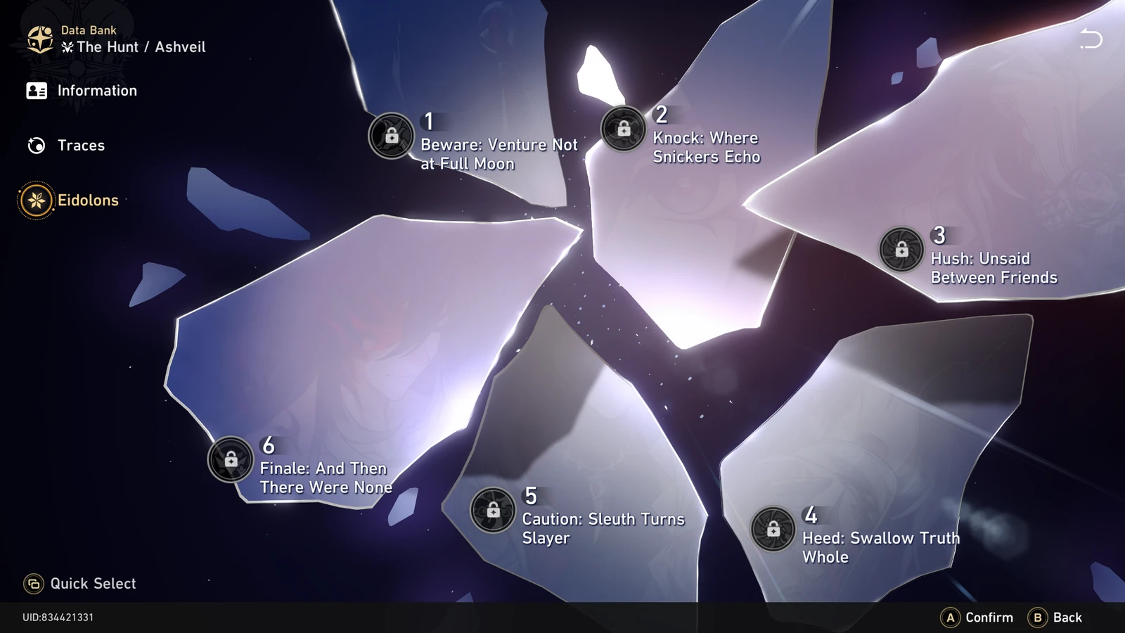 Ashveil's Eidolons in Honkai Star Rail