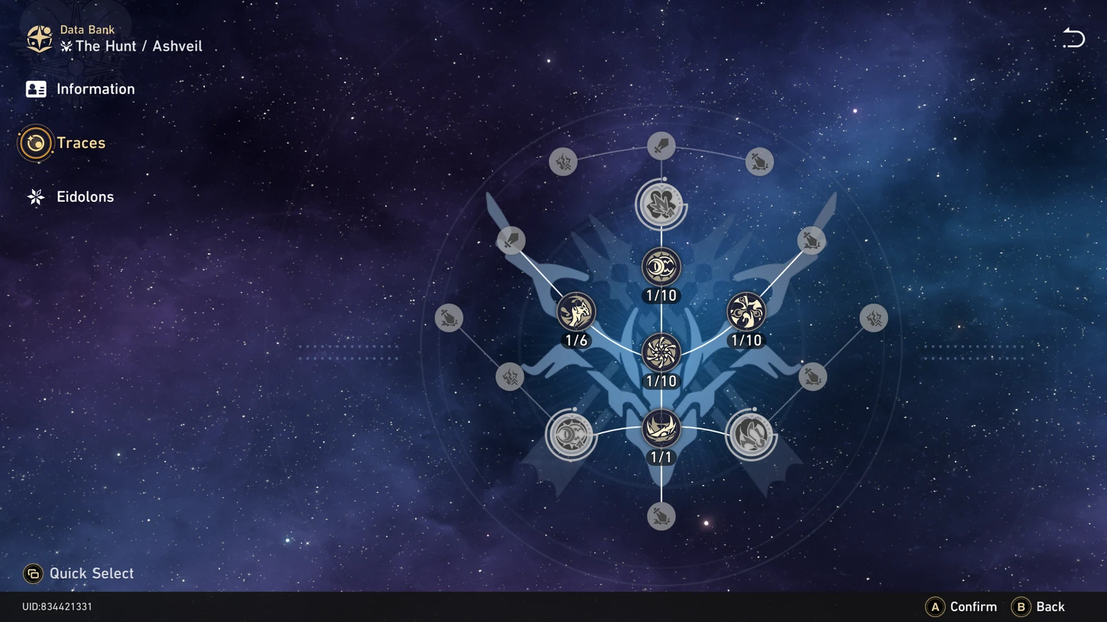 Ashveil's Trace tree in Honkai Star Rail