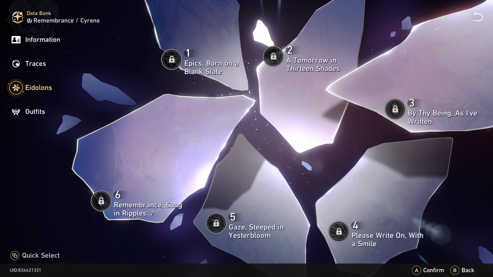 Cyrene's Eidolons in Honkai Star Rail