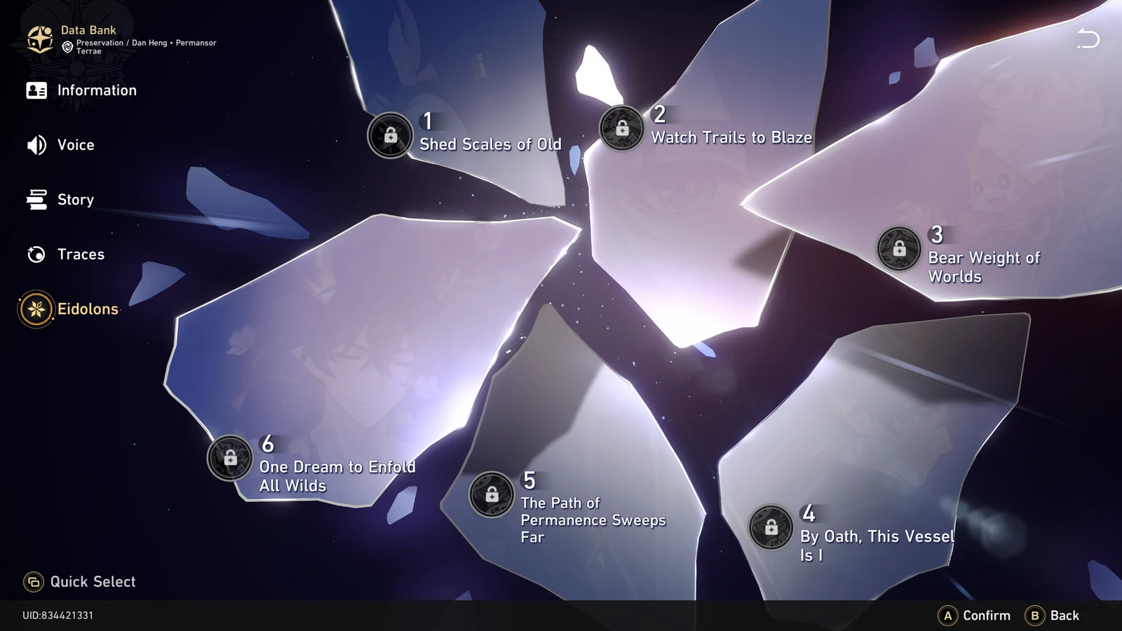 Dan Heng Permansor Terrae's Eidolons in Honkai Star Rail
