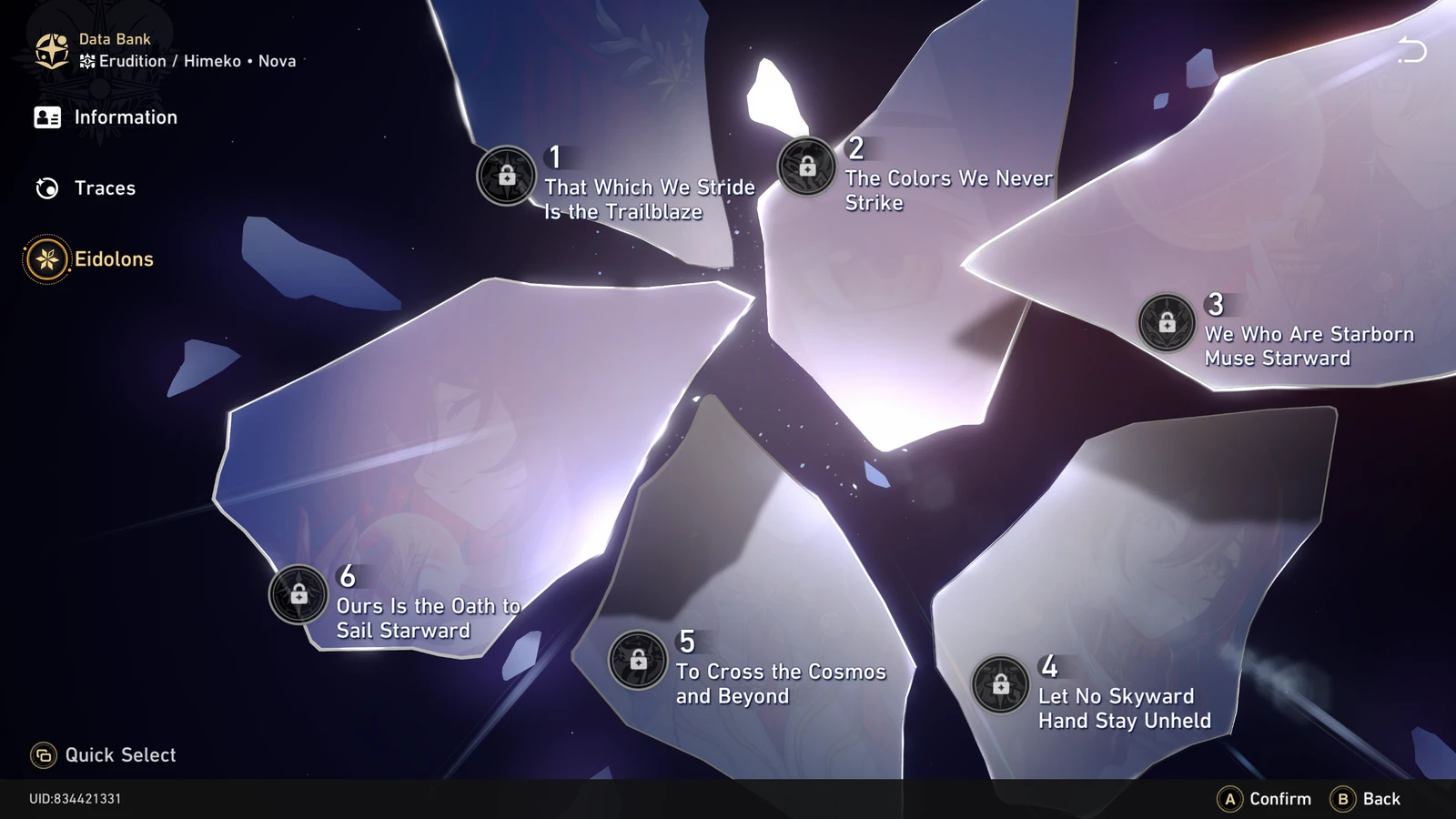 Himeko Nova's Eidolons in Honkai Star Rail