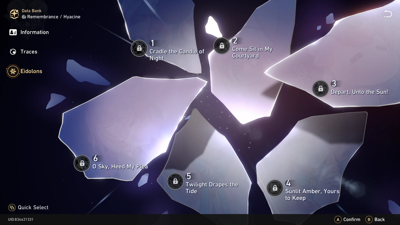Hyacine's Eidolons in Honkai Star Rail