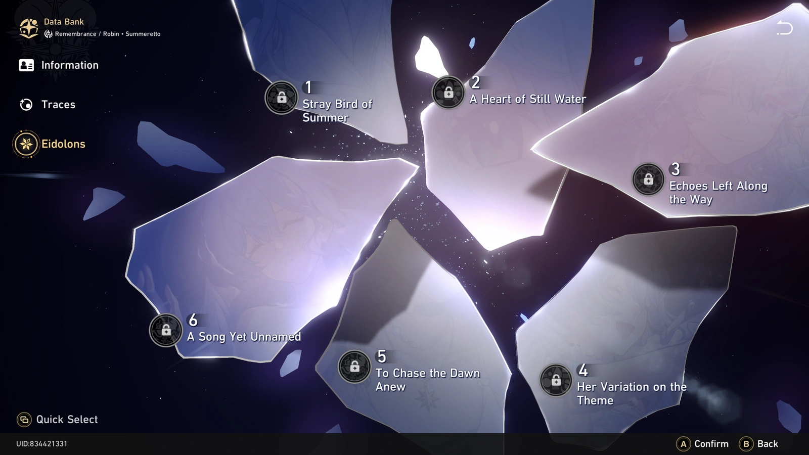 Robin Summeretto's Eidolons in Honkai Star Rail