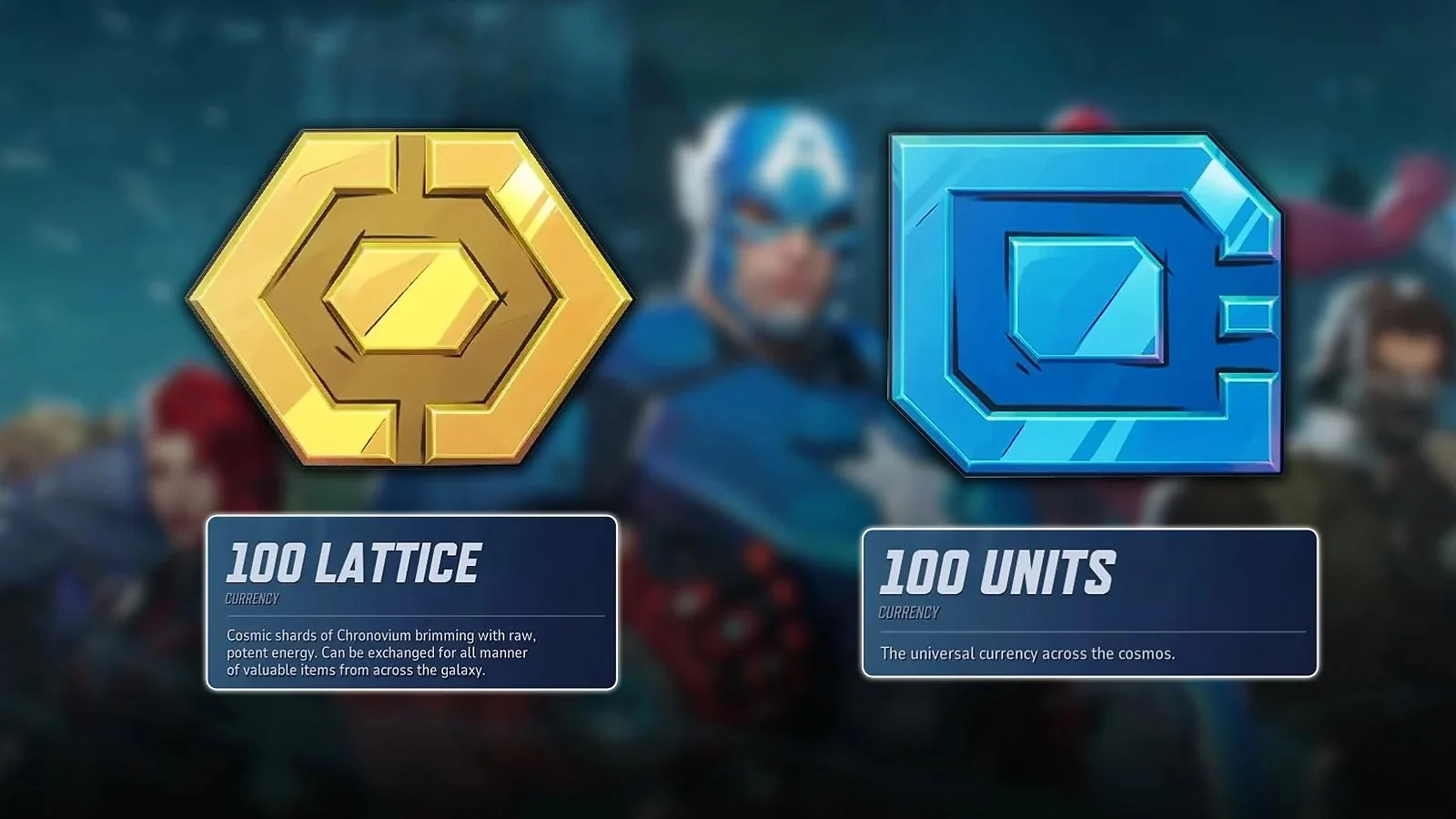 Lattice and Units currencies in Marvel Rivals