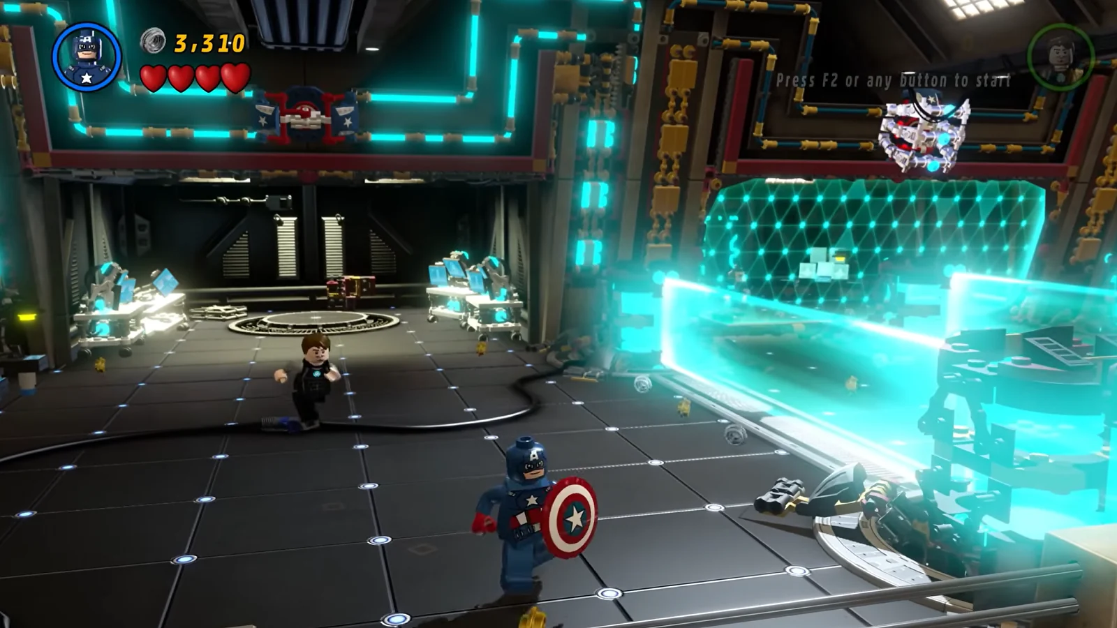 Spider-Man and Marvel heroes fighting enemies during gameplay