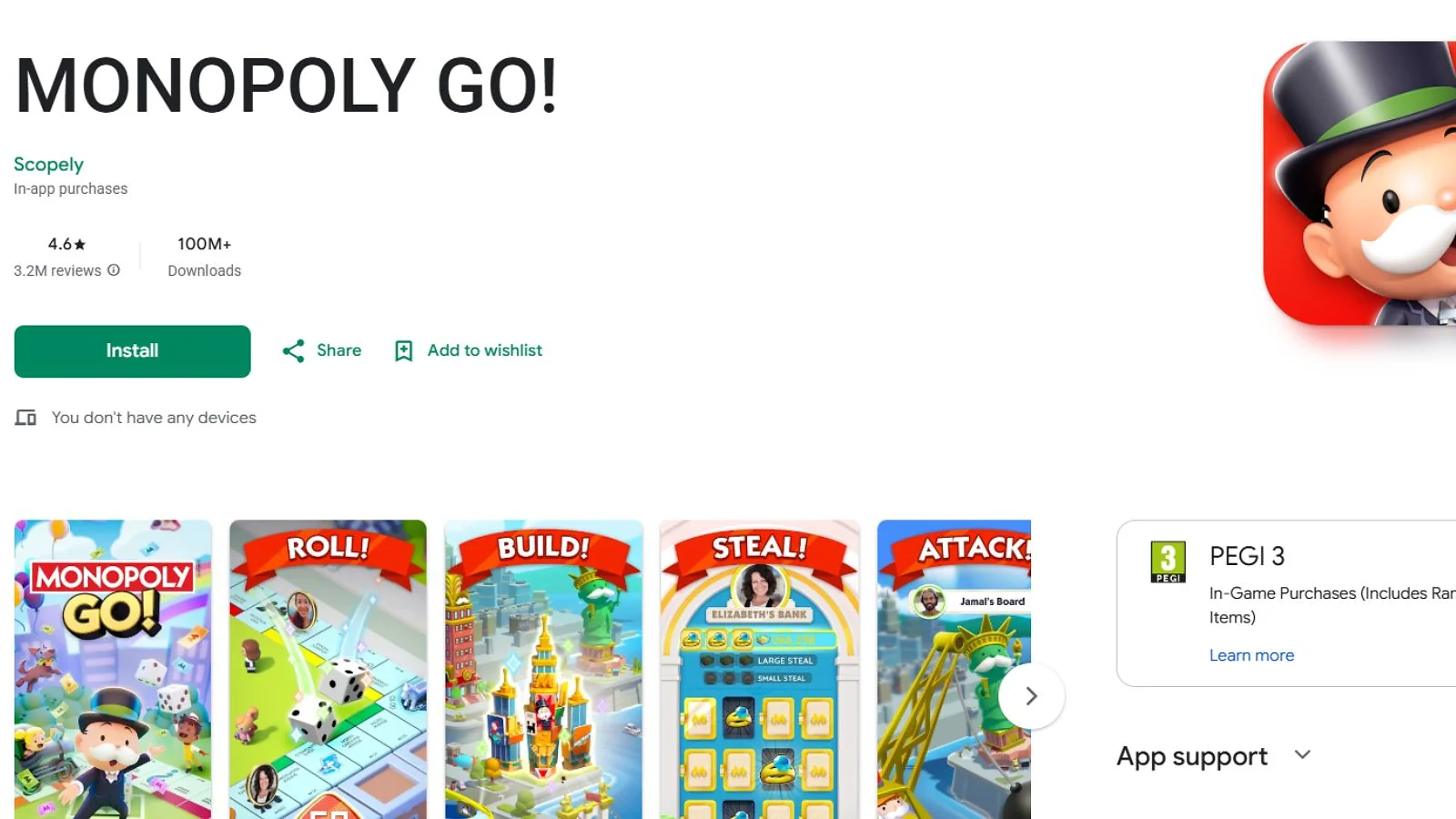 Monopoly Go en PrizeBear: juega al Monopoly y gana dinero de verdad