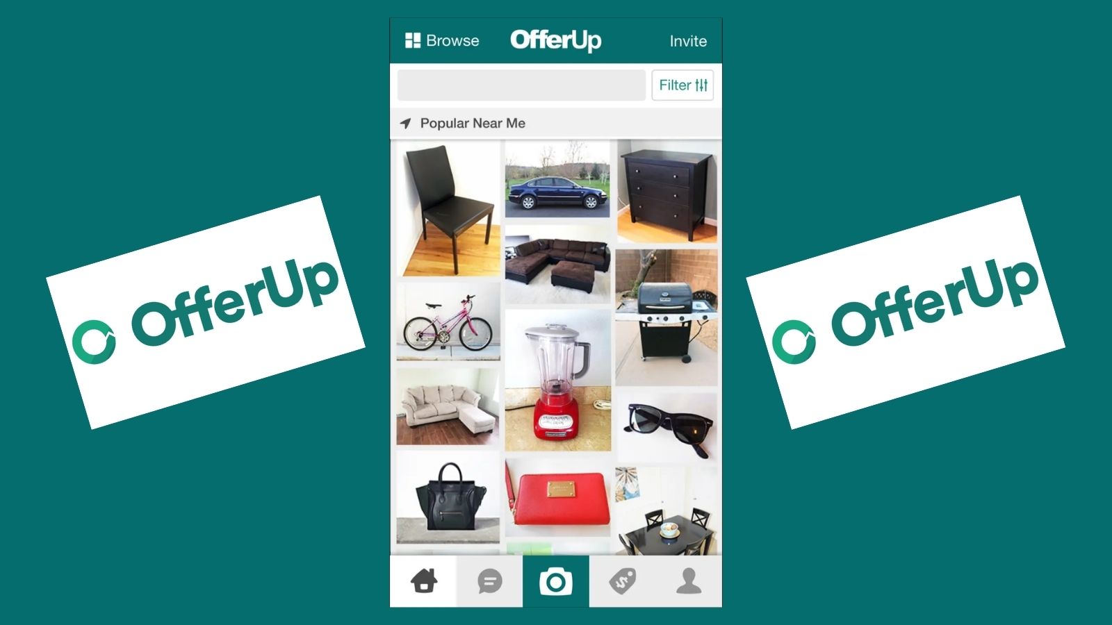 resale listing for used electronics on OfferUp