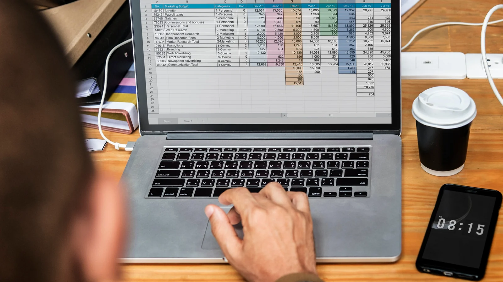 person reviewing a weekly budget spreadsheet while planning how to earn $1,000 a week