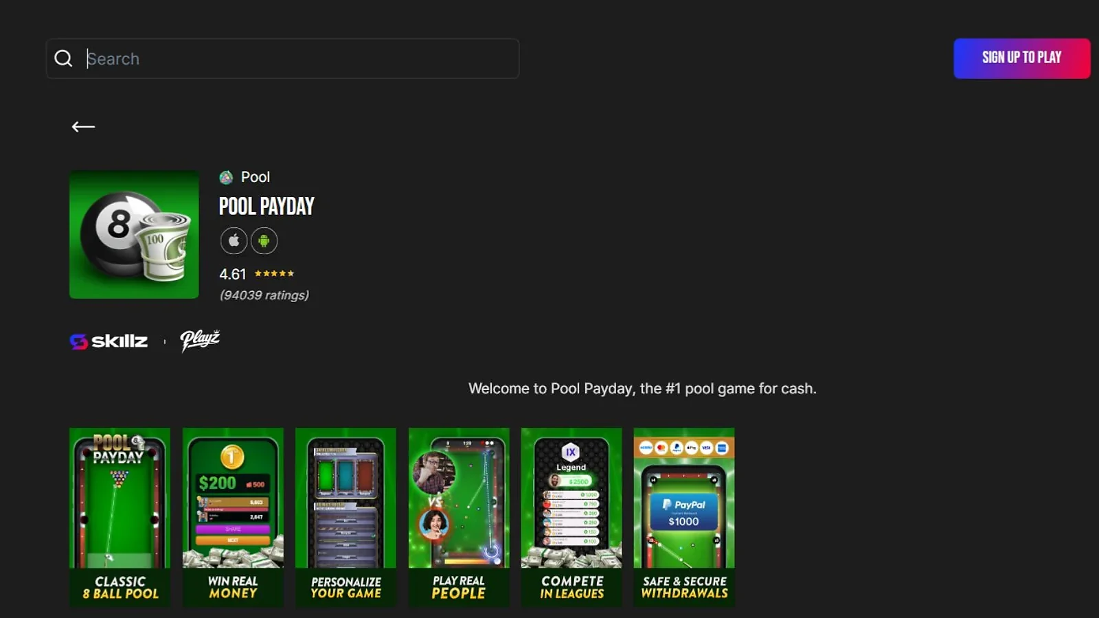 Pool Payday - Best Skill-Based Pool Game for Cash