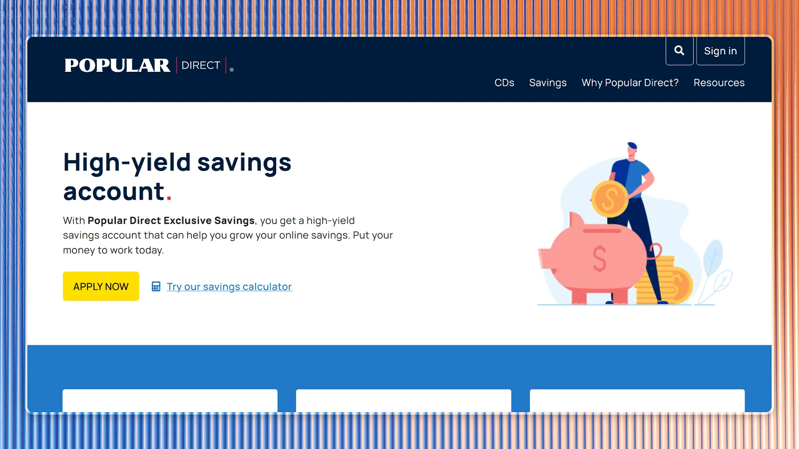 Beliebte Direct-Website