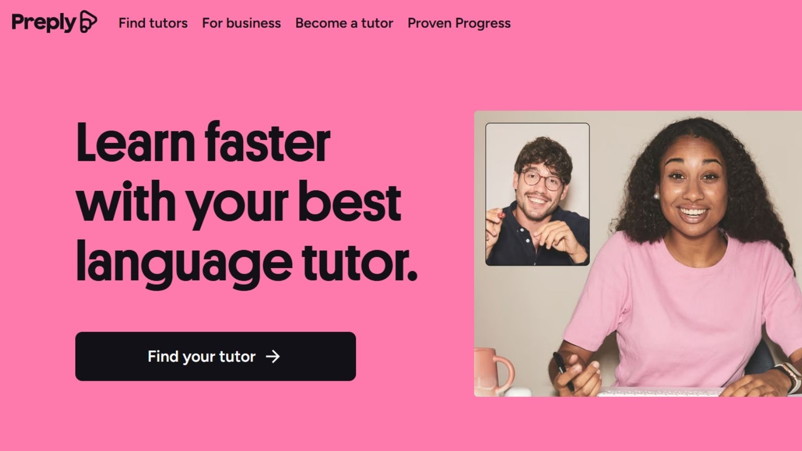 Preply website view