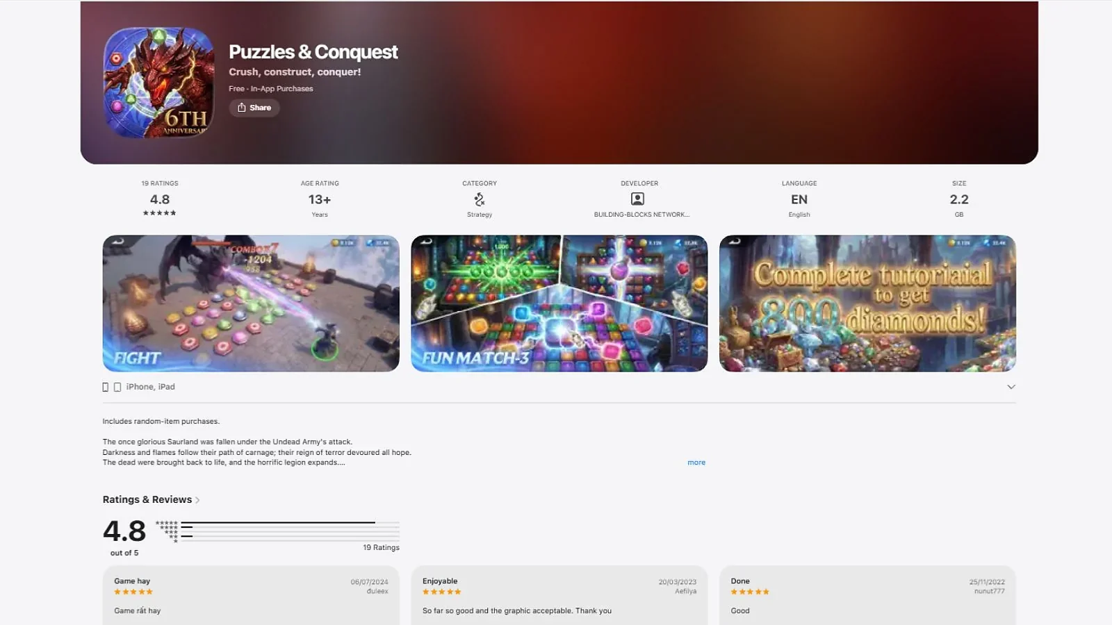 Puzzles & Conquest - Best Strategy Puzzle Game for Long-Term Rewards